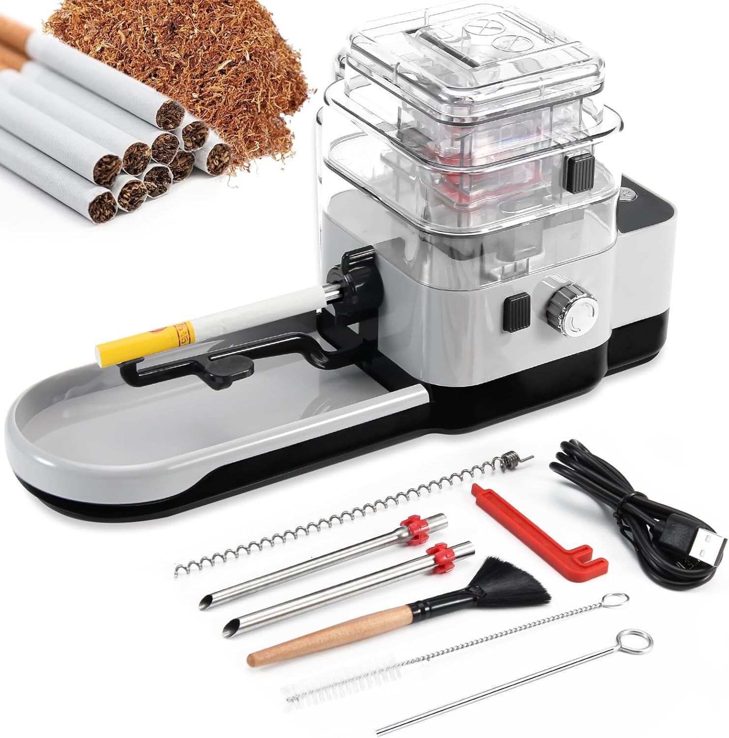 Automatic Rolling Machine Electric Cigarette Injector Machine for Tubes King/Reg