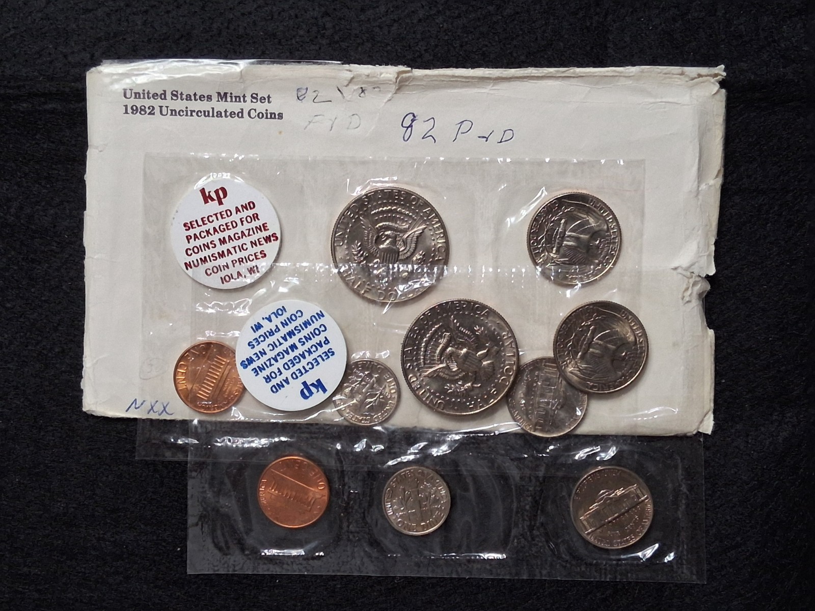 1982 US Mint Set P and D (not assembled by US Mint)