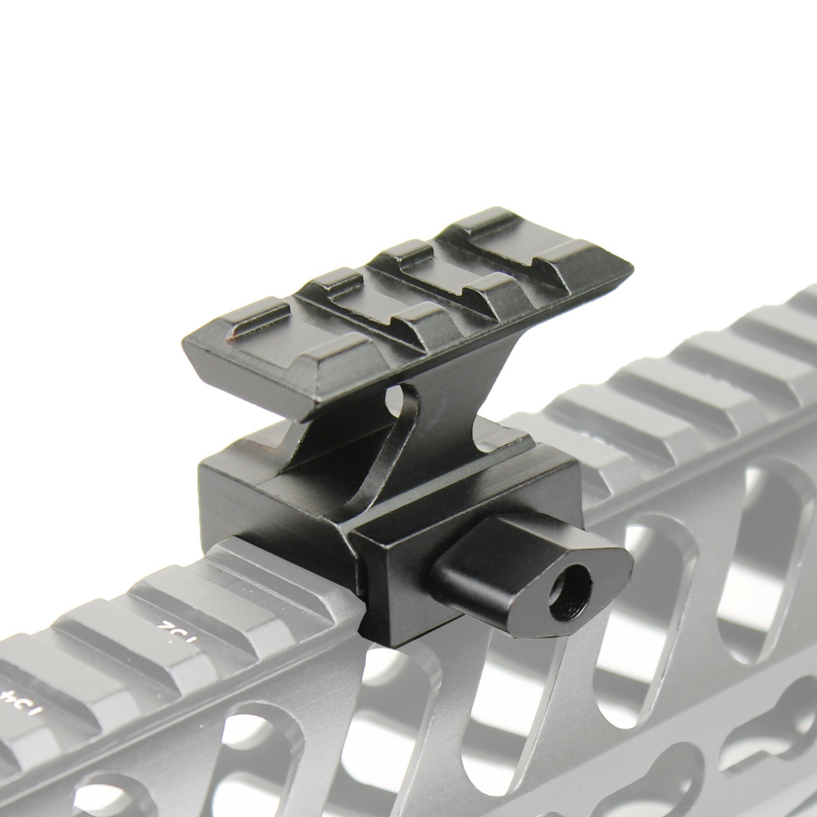 2 PCS Lockdown Picatinny Riser High Profile Red Dot Picatinny Mount 3 Slot