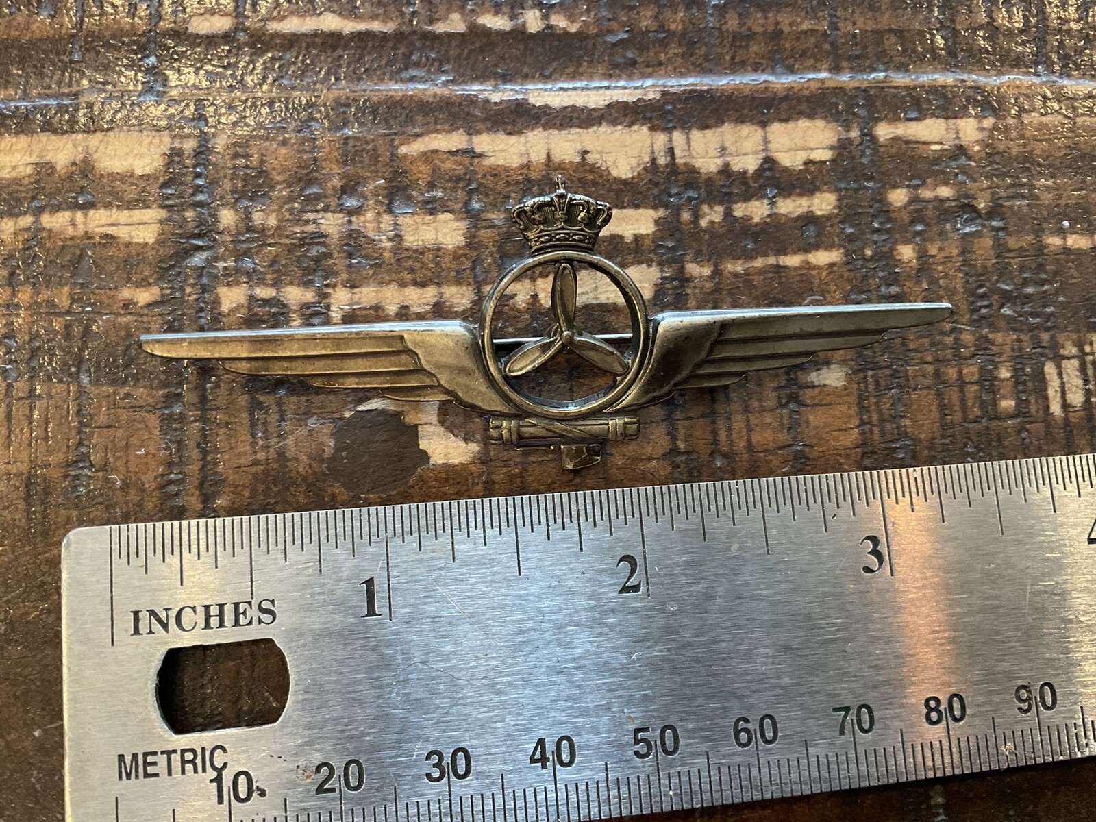ORIGINAL WWII ITALIAN ITALY FASCIST SPECIALIST WINGS BADGE INSIGNIA