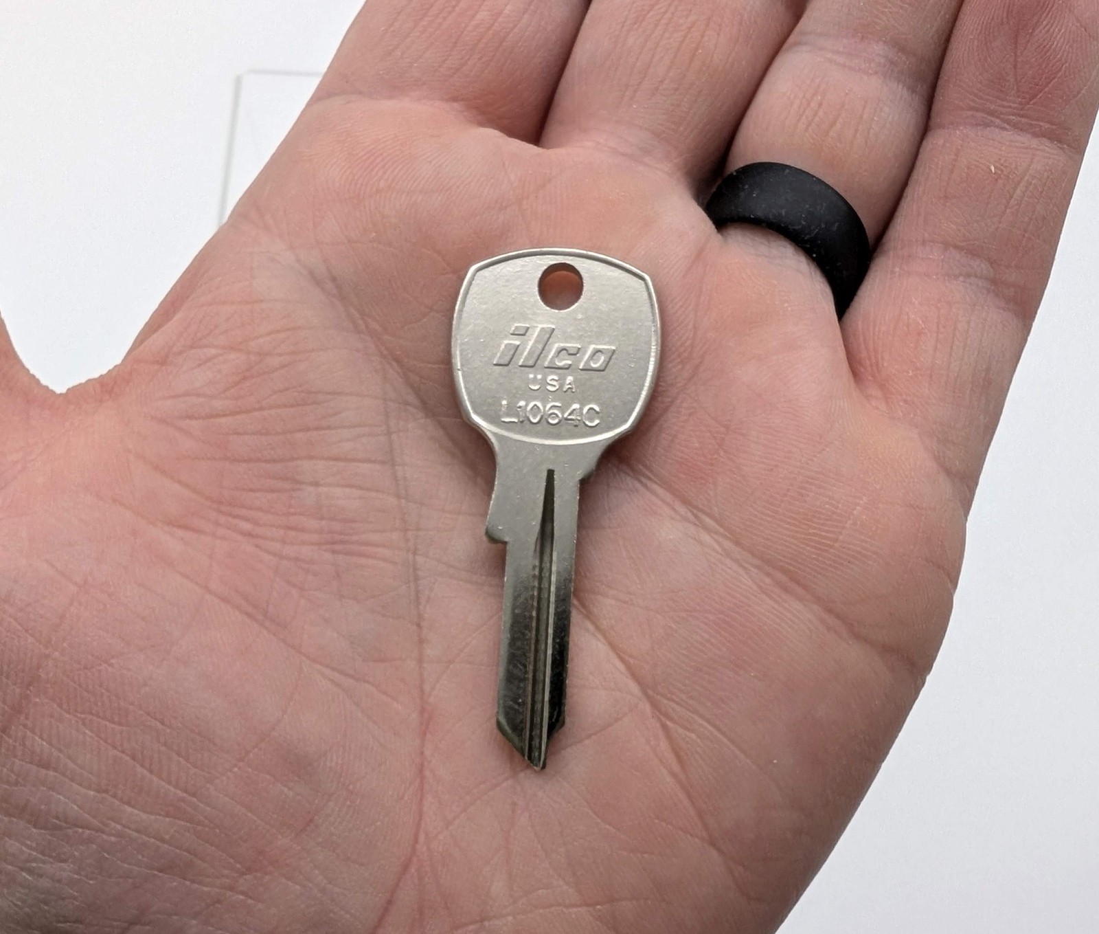 10x Ilco L1064C Key Blanks fits Some National Cabinet Locks Nickel Plated