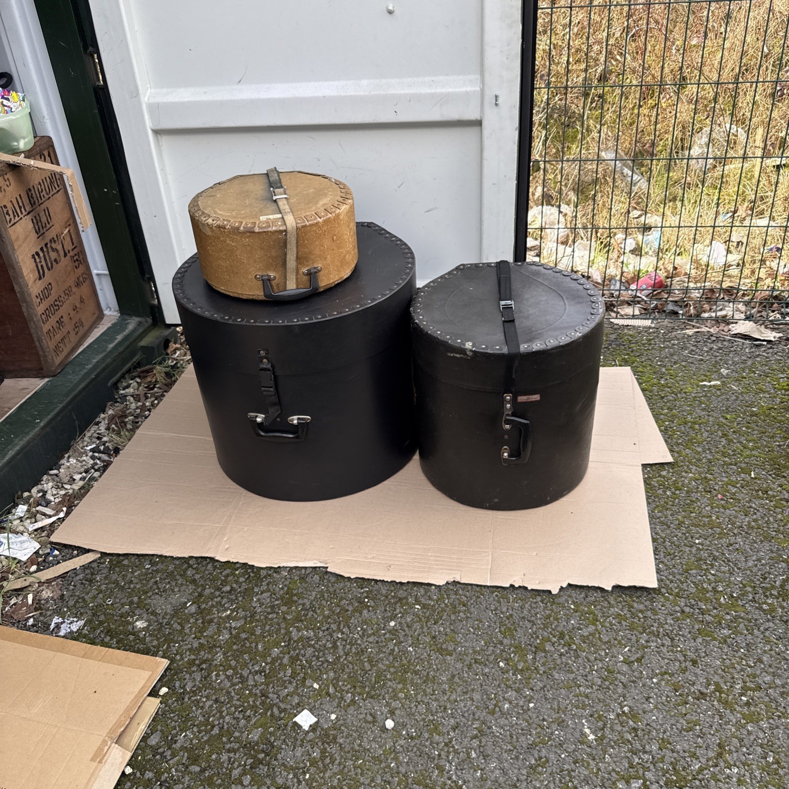 Le Blond Russle Spaulding Drum Case Set. 18” Bass. 14” Floor. 12 Tom. Free P&P