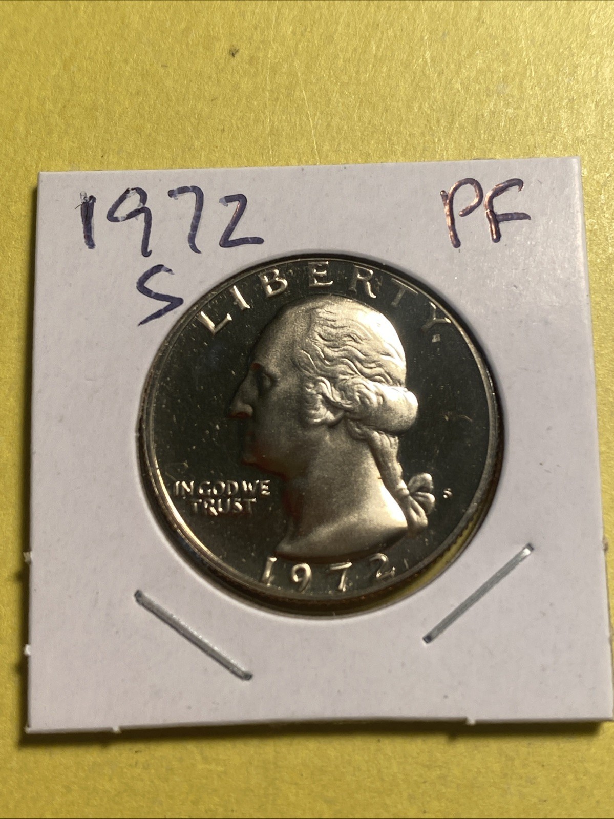 1972-S Washington Quarter Proof Free Shipping