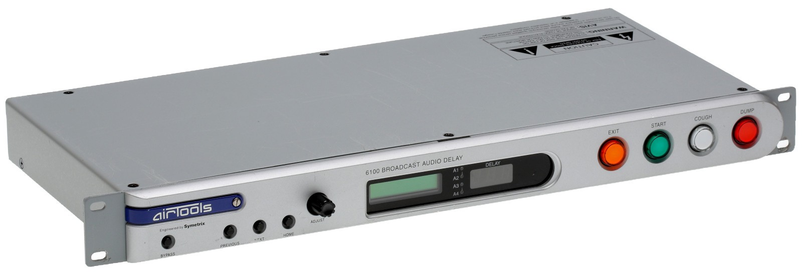 Symetrix Airtools 6100 Broadcast Profanity Delay AES Digital Audio DUMP Button