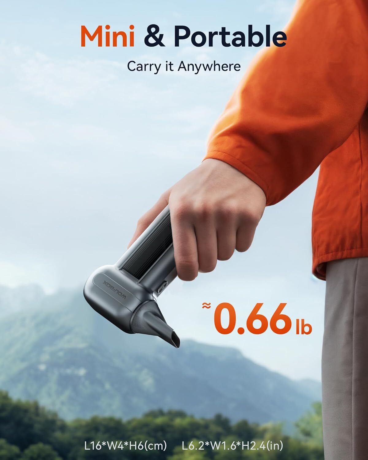 WOLFBOX Compressed Air Duster-150000RPM Super Power Electric Air Duster