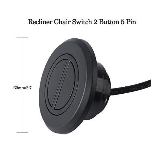 Podoy Recliner Switch with 5 pin Plug Fixed Power Recliner or Lift Chair, Stand