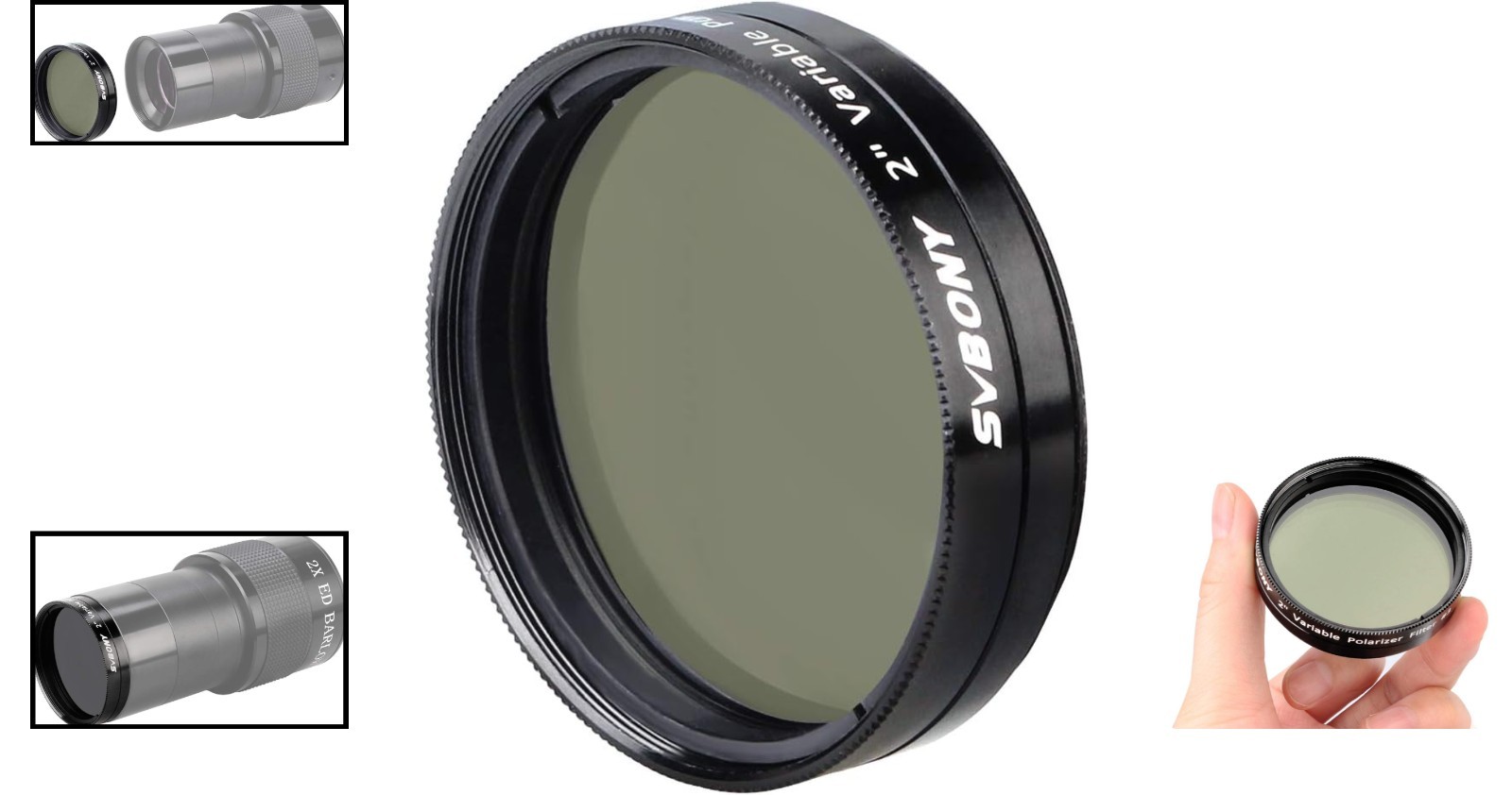 Adjustable 2-Inch Moon Filter with Multi-Coating for Enhanced Astronomical Views