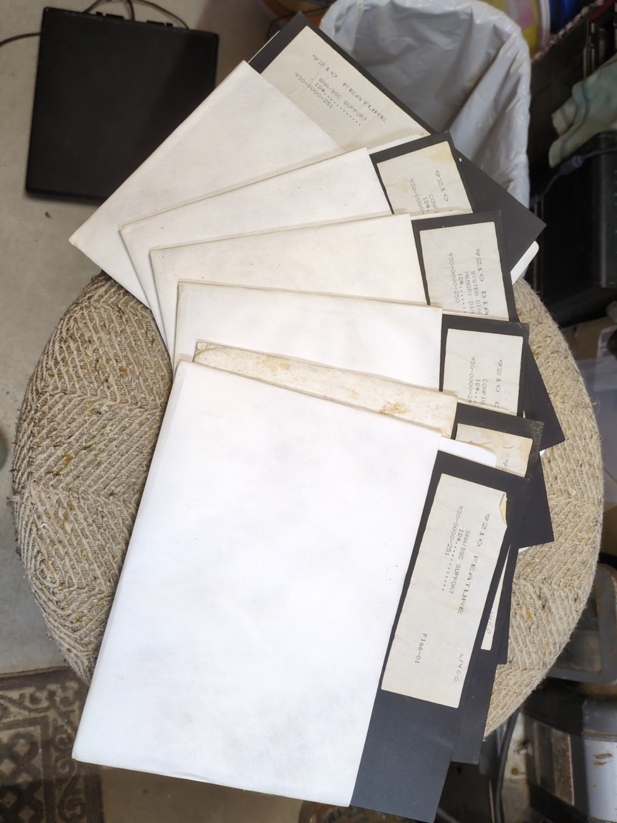 Lot Of 6 Harris Systems Computer 8" Floppy Discs As Is Untested