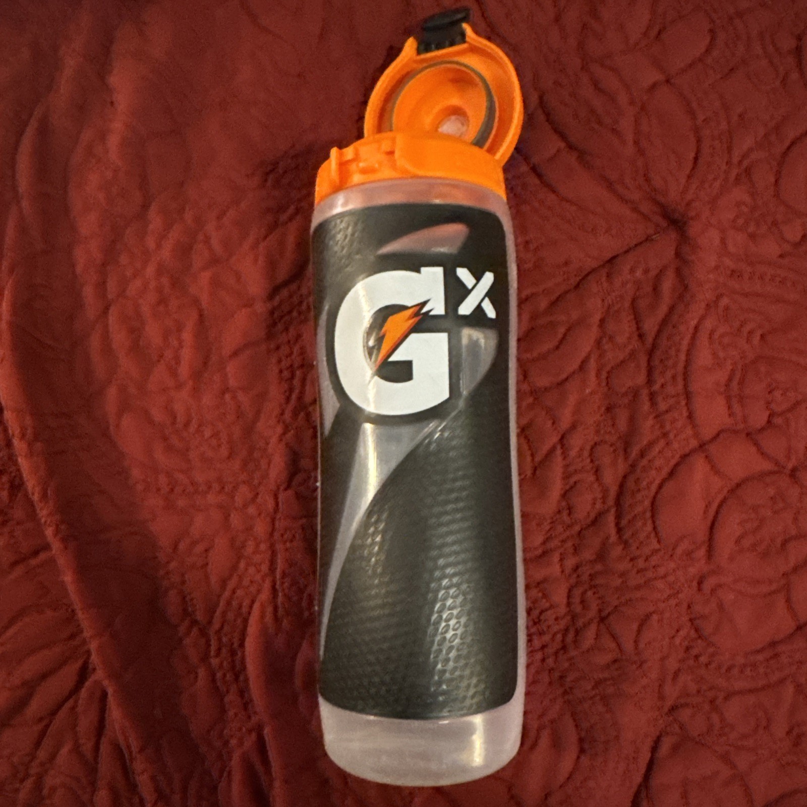 Gatorade Bottle Black GX Hydration System Non-Slip 30oz 887mL Squeeze Sports