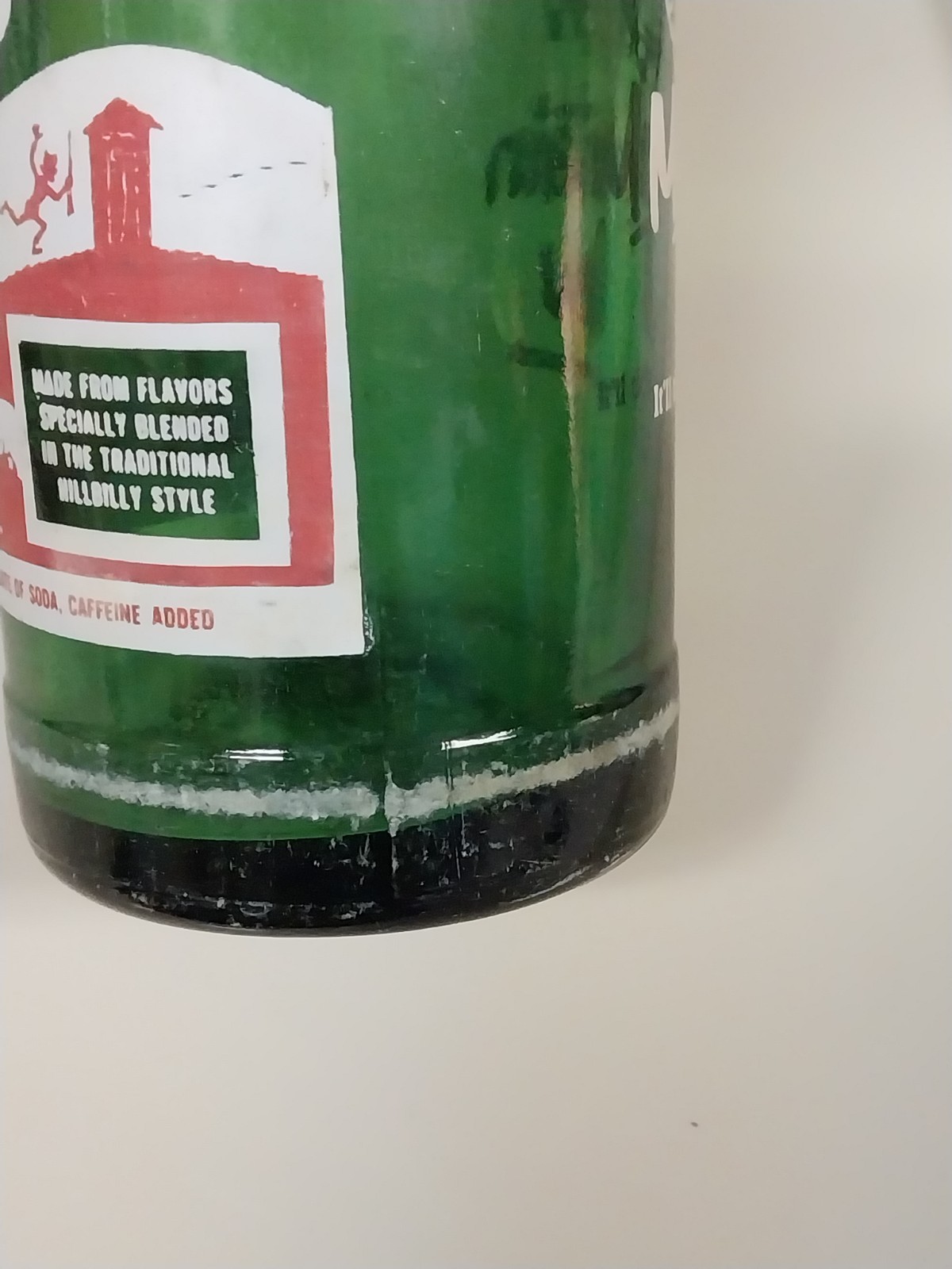 Vintage Mt. Dew Bottle 10 Oz 1960's