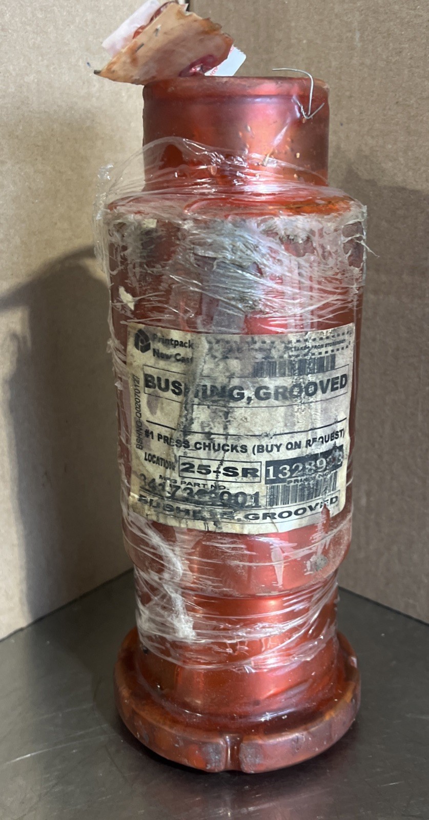 Printpack Bushing, Grooved Part No 341739.001 Nos Surplus