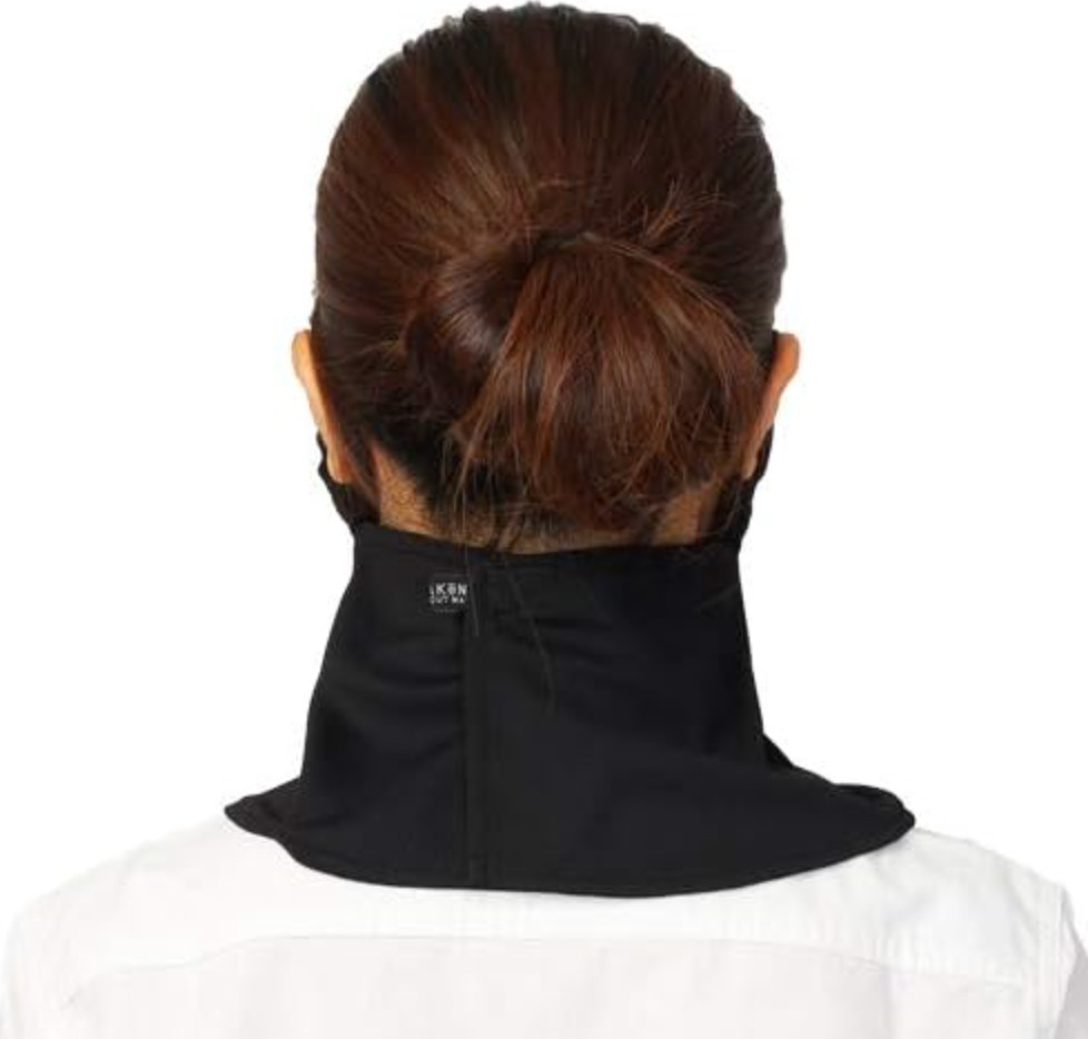 Japanese Yake-nu UV Cut Sun Protection Mask for Face Neck Black UPF:50+