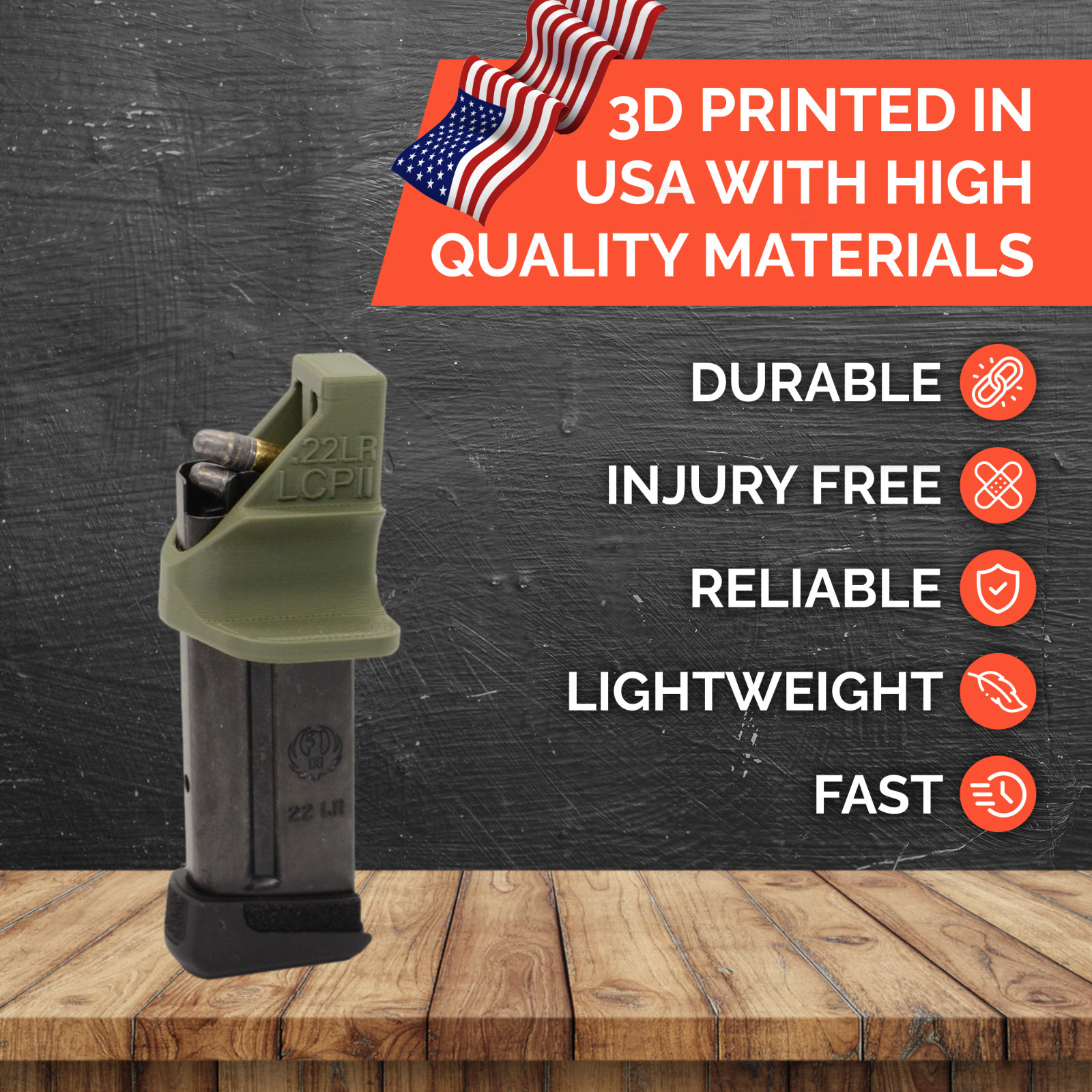EZMAGLOADER Magazine Loader for Ruger LCP II .22LR Magazine