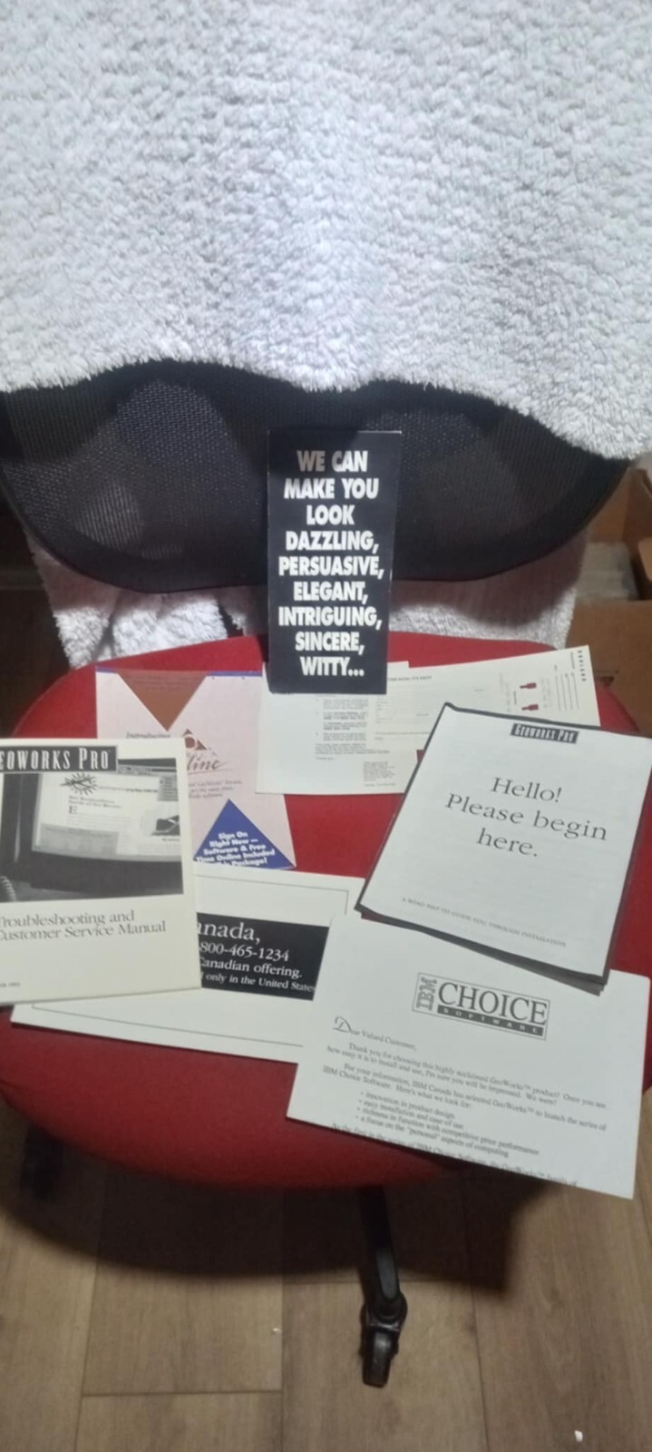 GeoWorks Pro (1990) for IBM PC with Quattro Pro Complete 1.44 diskette DOS Win