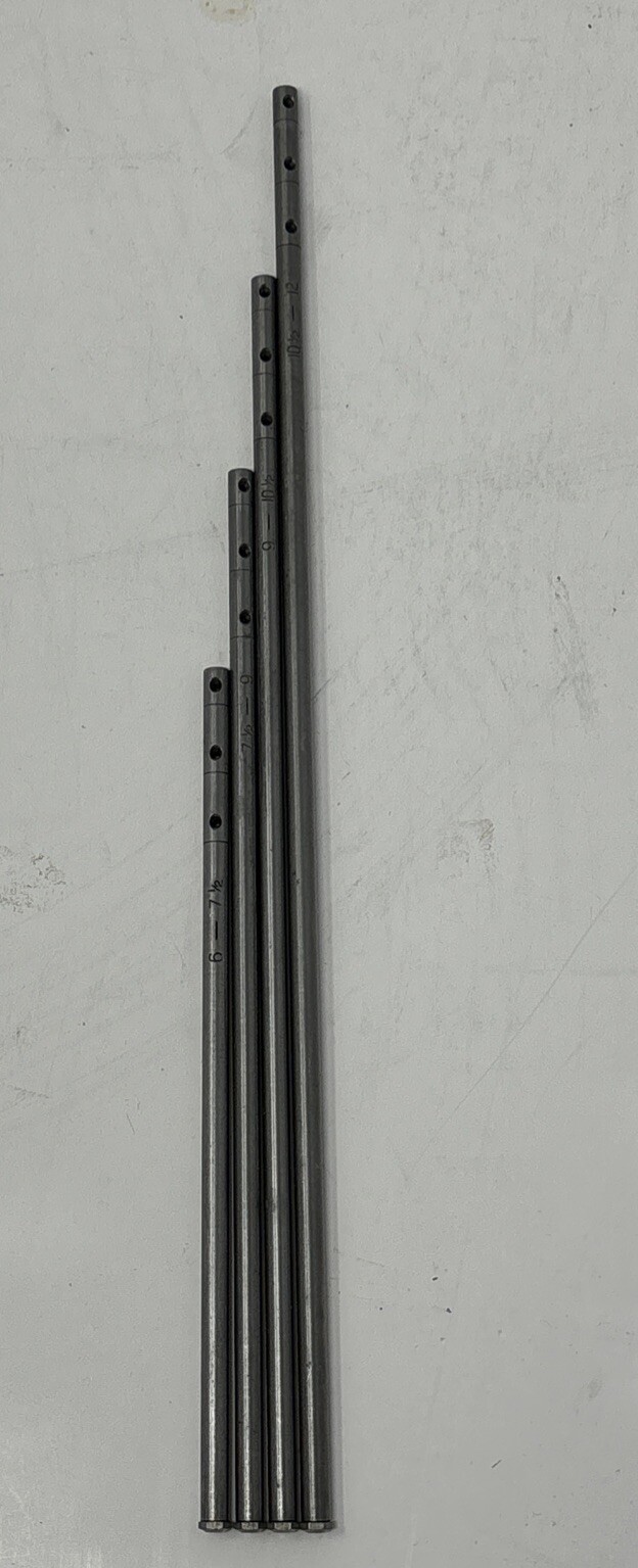 Multi Depth Rods (4) for Starrett 443/445 7" - 12"Depth Gage" READ