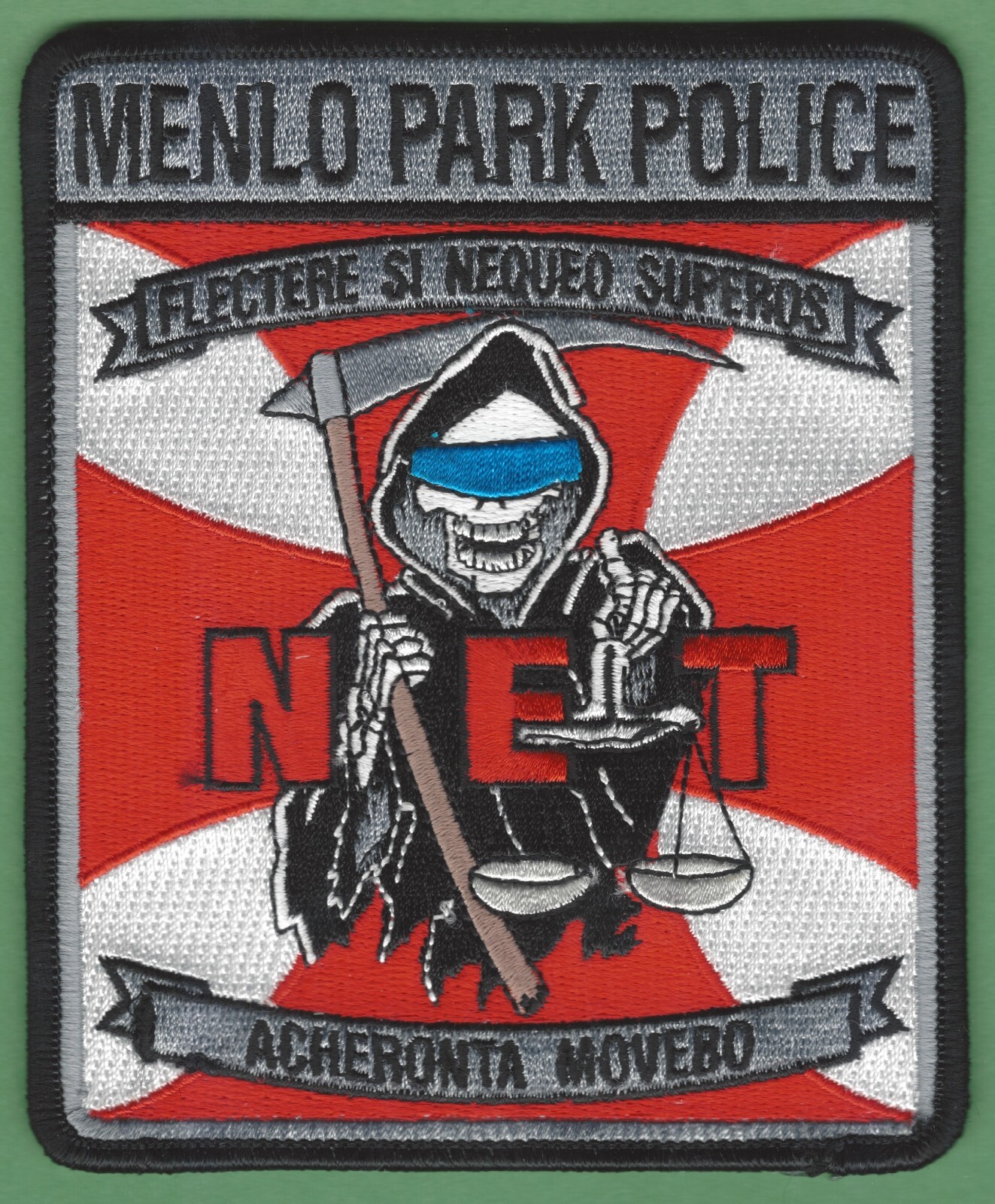 MENLO PARK CALIFORNIA POLICE NARCOTICS TASK FORCE PATCH