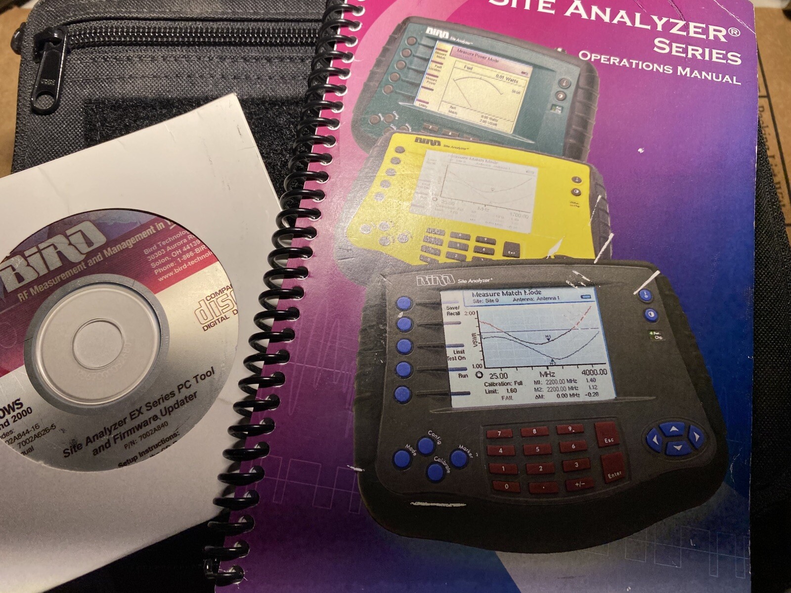 Bird SA-6000EX Cable Antenna Site Analyzer 25-6000 MHz Unit