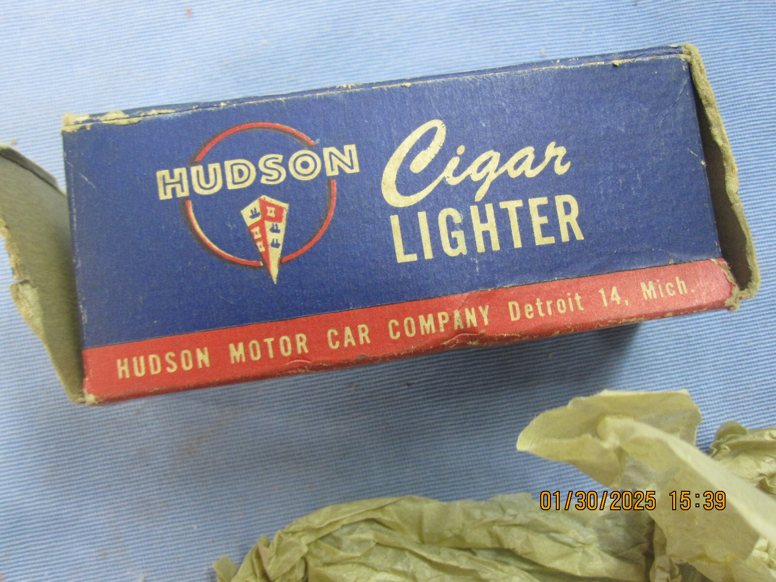 NOS 1948 1949 Hudson Cigar Lighter # 213215