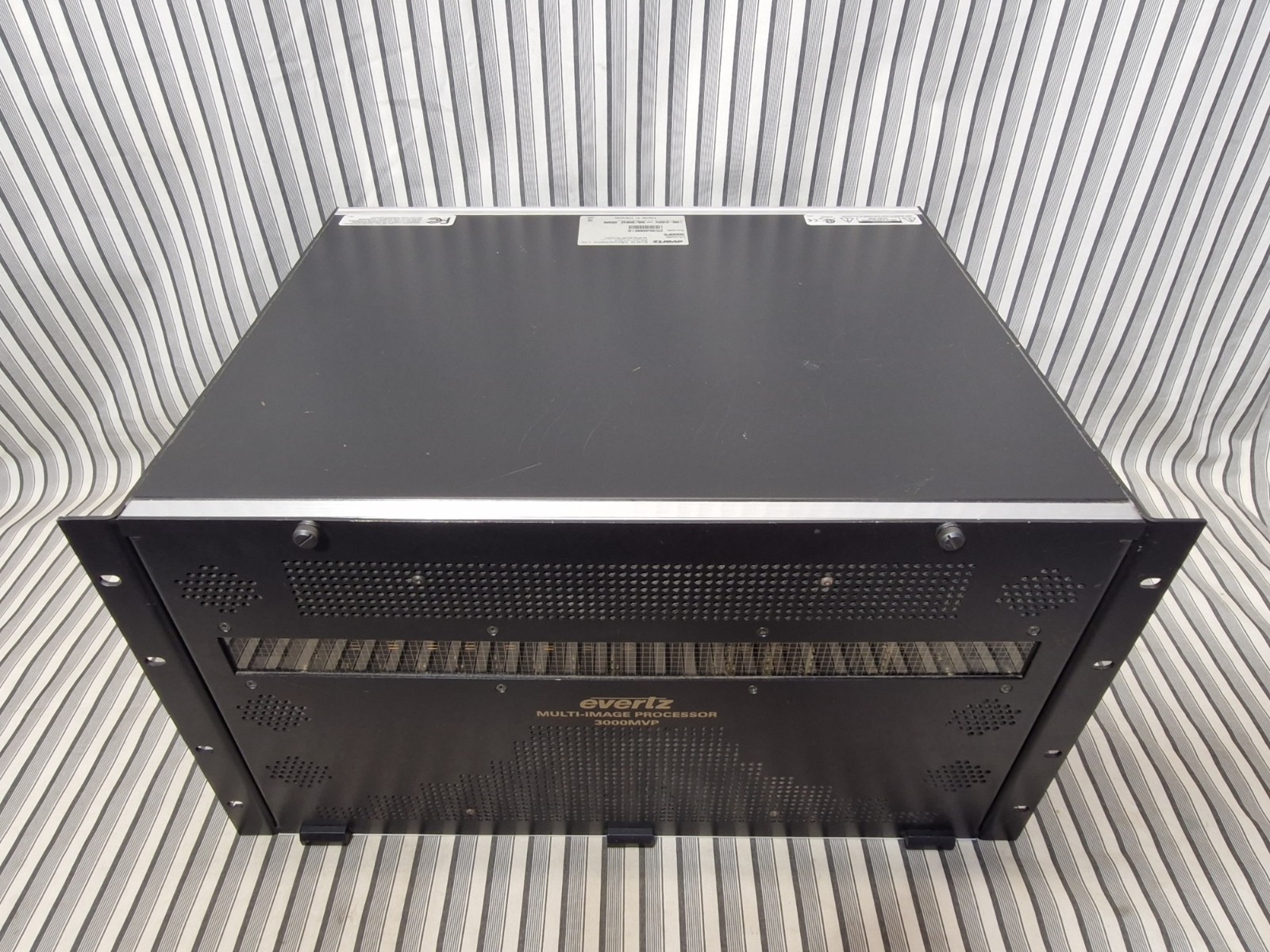 Evertz 3000FR Multi-Image Processor Frame w/ Modules Powers On, Not Fully Tested