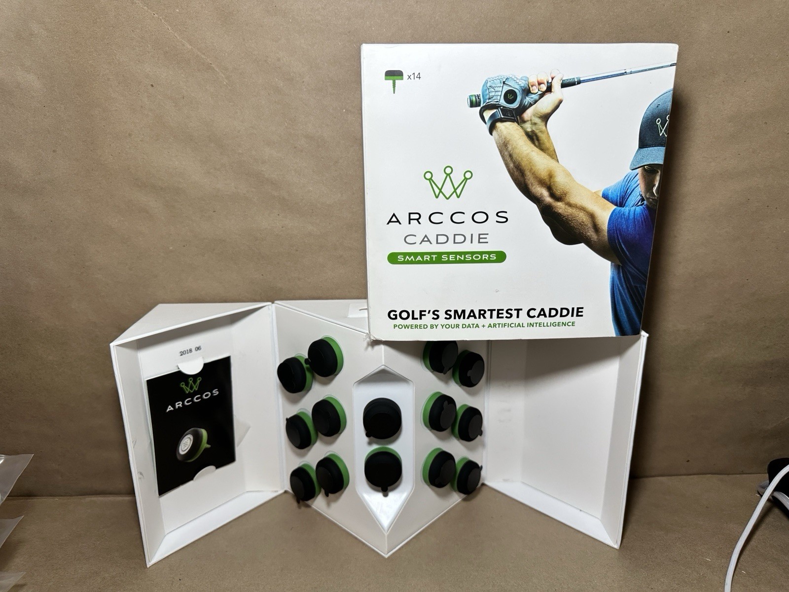 Arccos Caddie Golf Rangefinder GPS Sensor X14 Caddie Advice Performance Wind