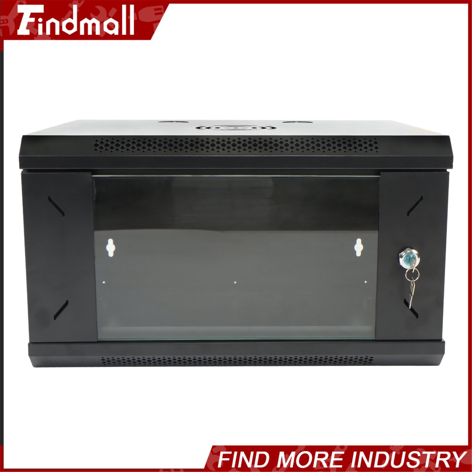 Findmall 6U Wall Mount Network Server Rack Cabinet Enclosure 15.5'' Deep
