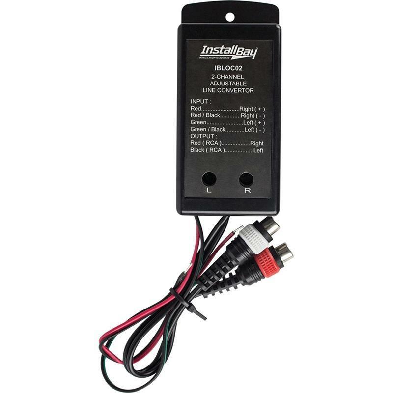 The Install Bay IBLOC02 2-Channel 80 Watt Adjustable Line Output Converter 80W