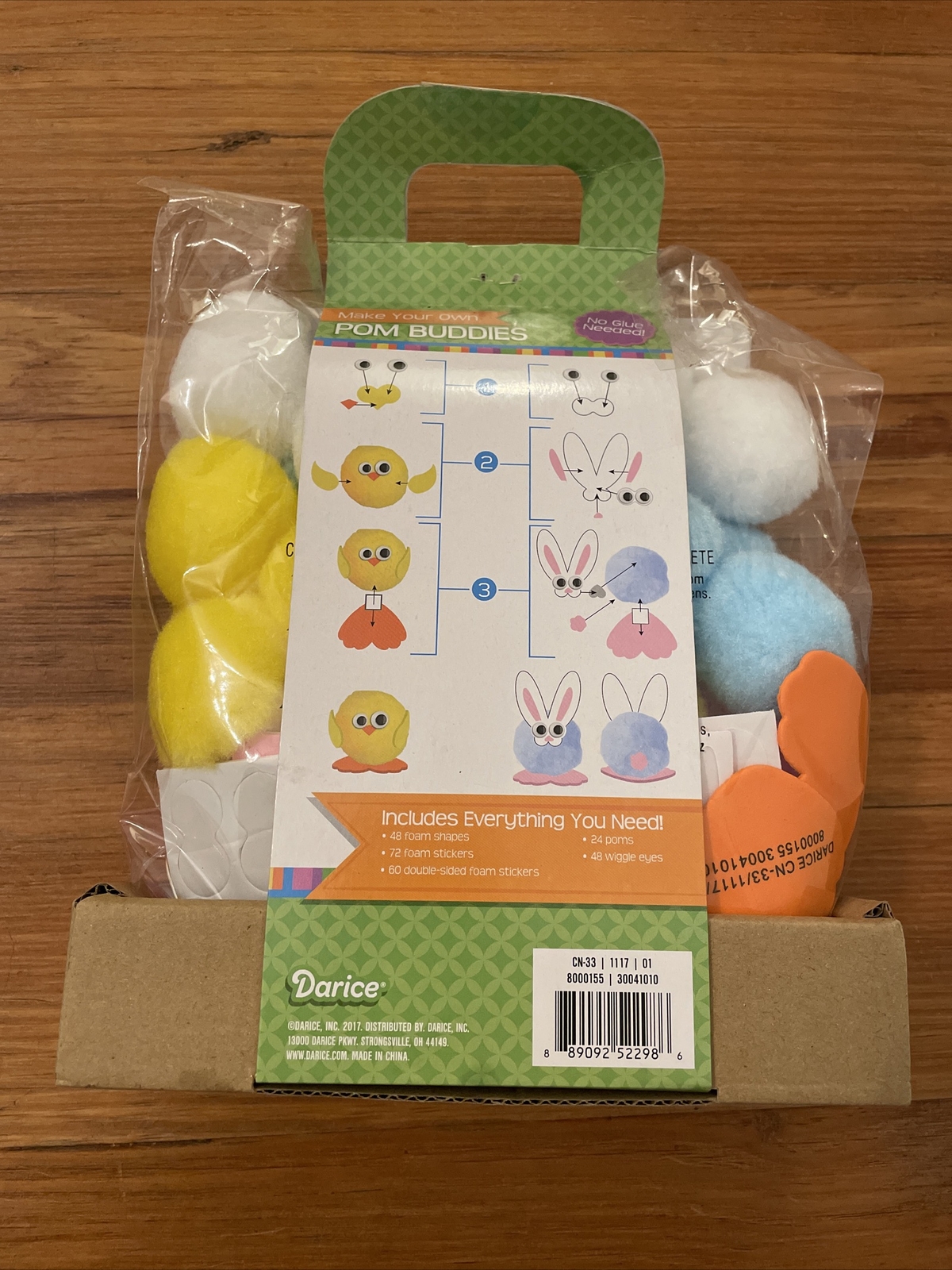 Make Your Own Pom Buddies Kit By Darice Makes 24 Arts & Crafts Easter