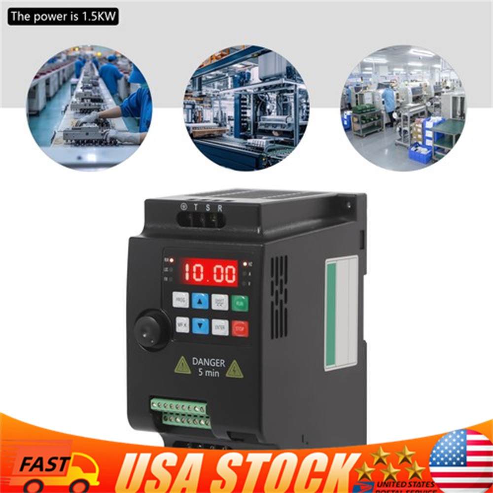 1.5KW Single To 3 Phase 2HP 220V Variable Frequency Drive Inverter VFD NEW