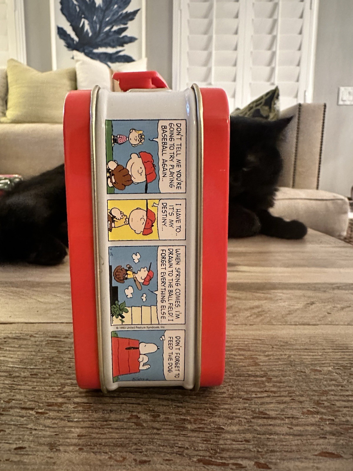 Peanuts Mini Lunchbox Baseball Charlie Brown, Snoopy, Schroeder, Lucy