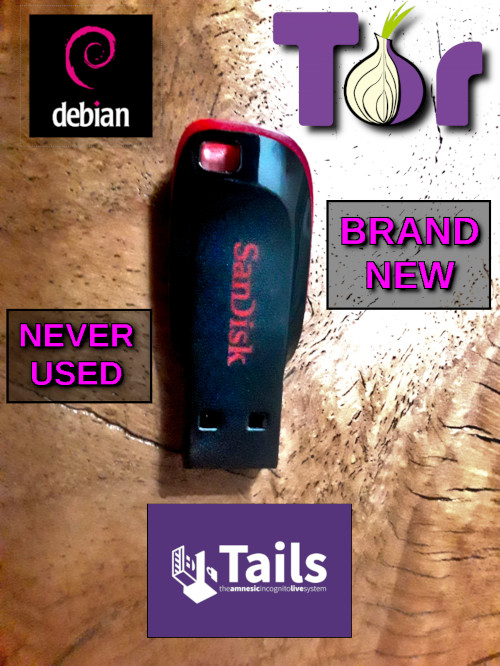 🧅 Tails Anonymous Linux ⭐ BIG ⏏️Storage: 64GB USB 3.2 [Higher Quality Sandisk]