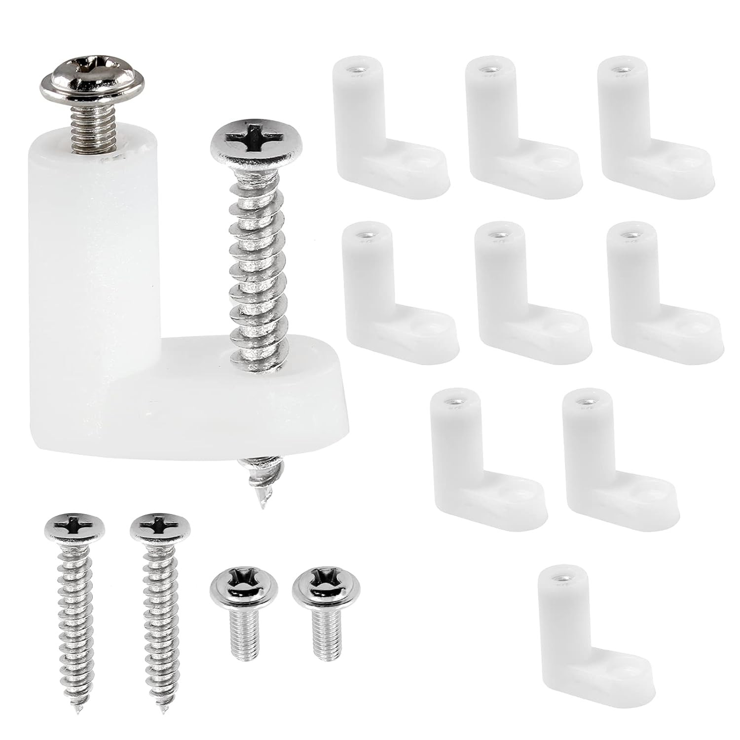 50 Pcs PCB Board Mounting Feet with Screws, PCB Spacer Kit PCB Feet Plastic PCB