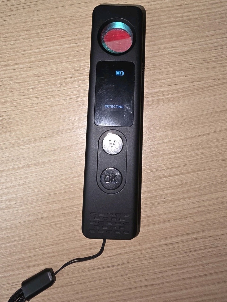 Hidden Camera Detector Bug Finder Anti-Spy RF GPS Tracker 5-Level Black