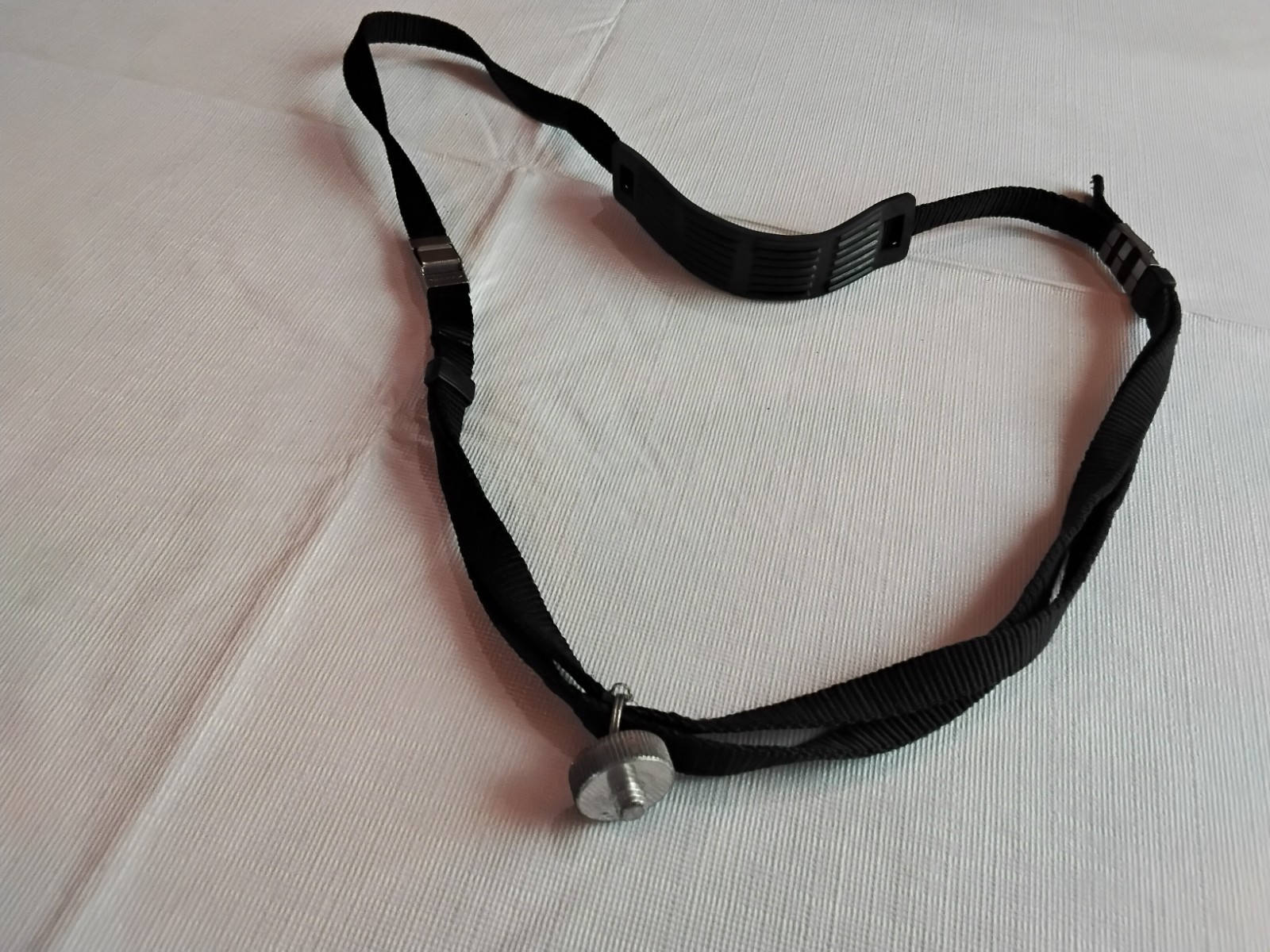 Pentax Adjustable Nylon Camera Neck Strap Black W/Metal Adjusters