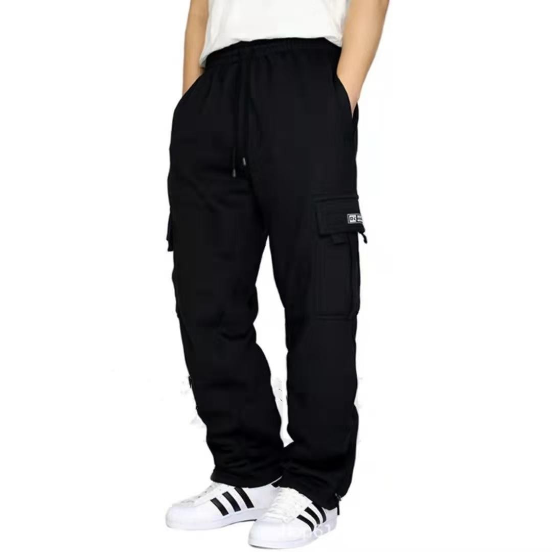 Men's Pants Cargo Sweatpants Pro Club Trousers Tracksuit Bottoms Jogging NEW
