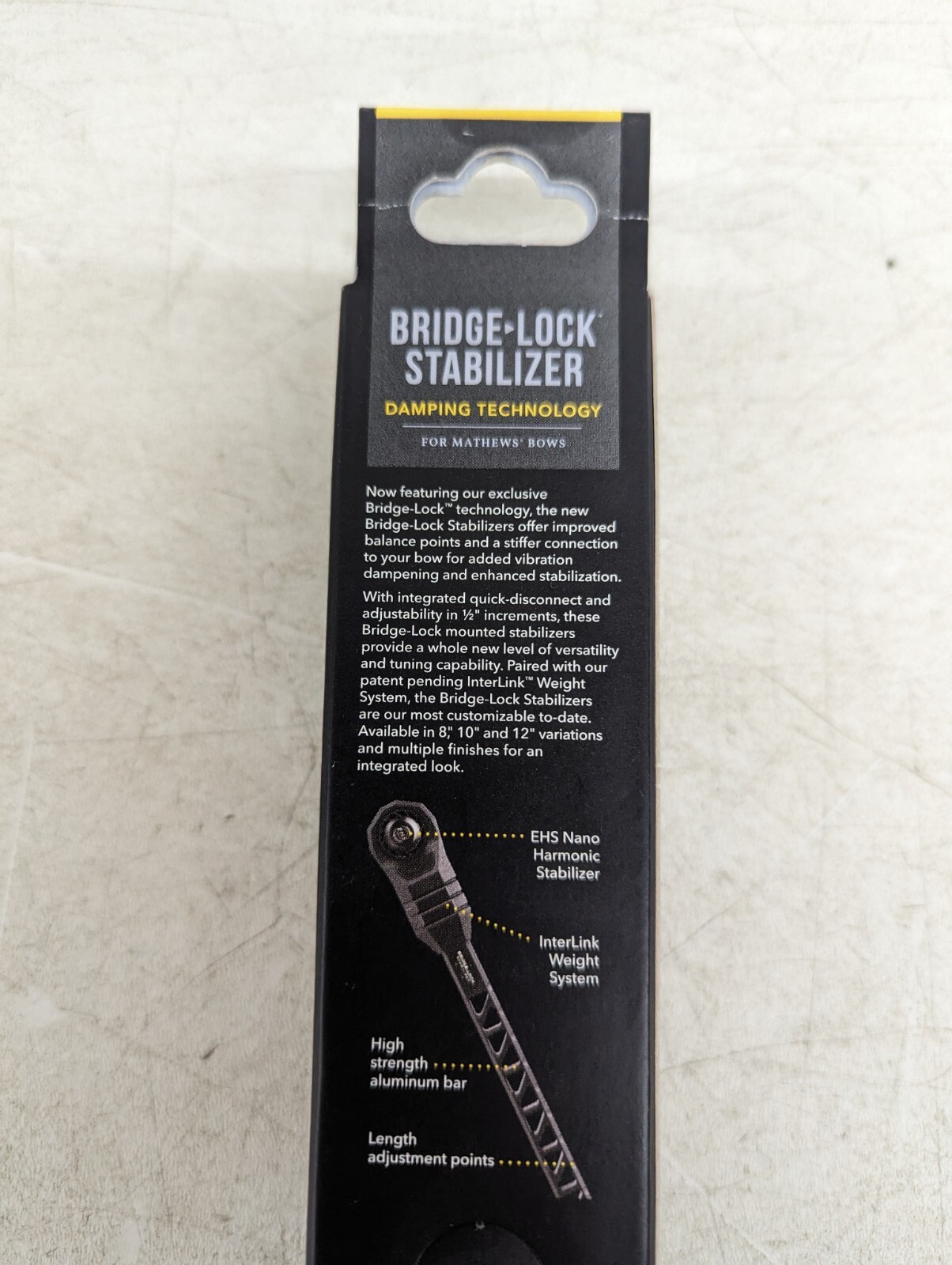 Mathews Bridgelock Stab Stabilizer for Mathew's Compound Bows BLS 8" Granite