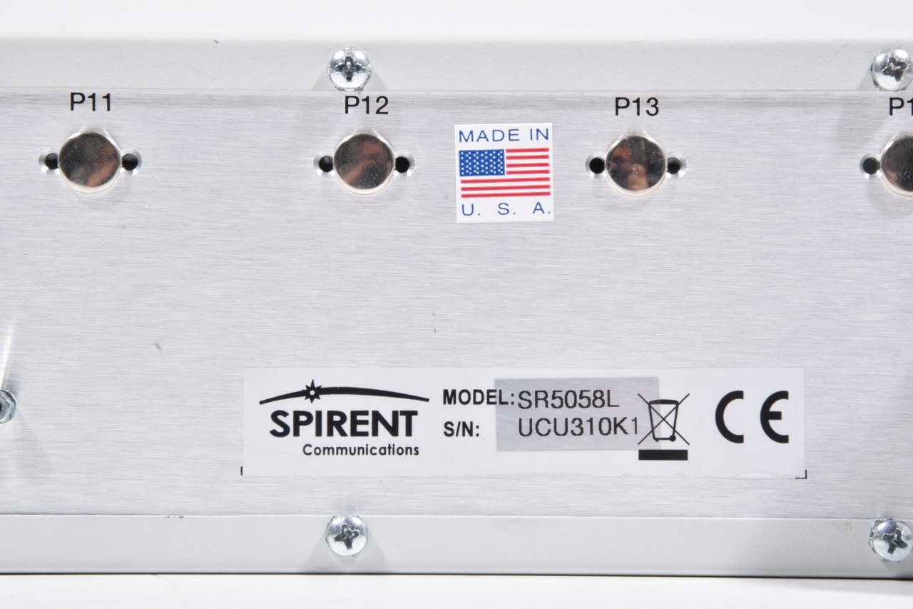 SPIRENT SR5058L Test Configuration Unit SN UCU310K1