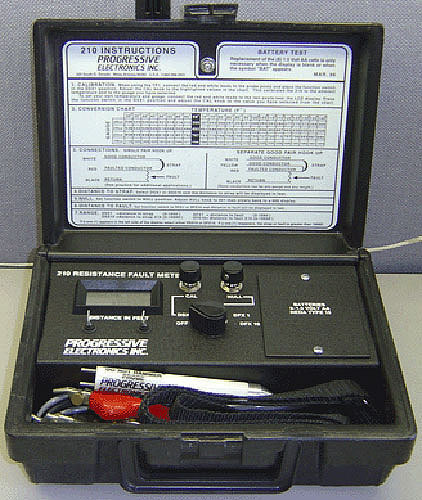 NEW Progressive Electronics/Greenlee 210 Resistance Fault Meter