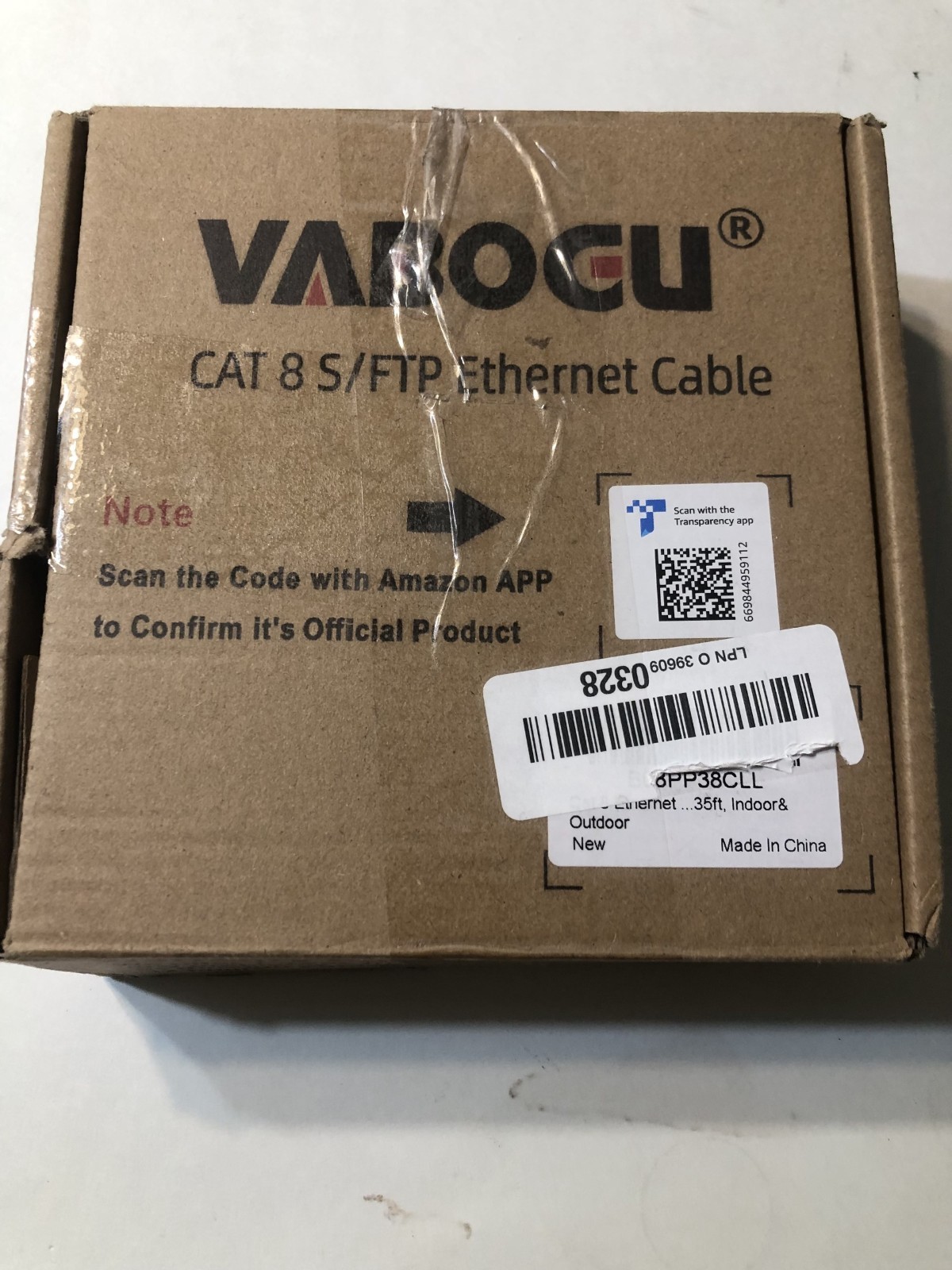 Vabogu Cat 8 S/FTP Ethernet Cable, 35ft Heavy Duty High Speed Internet