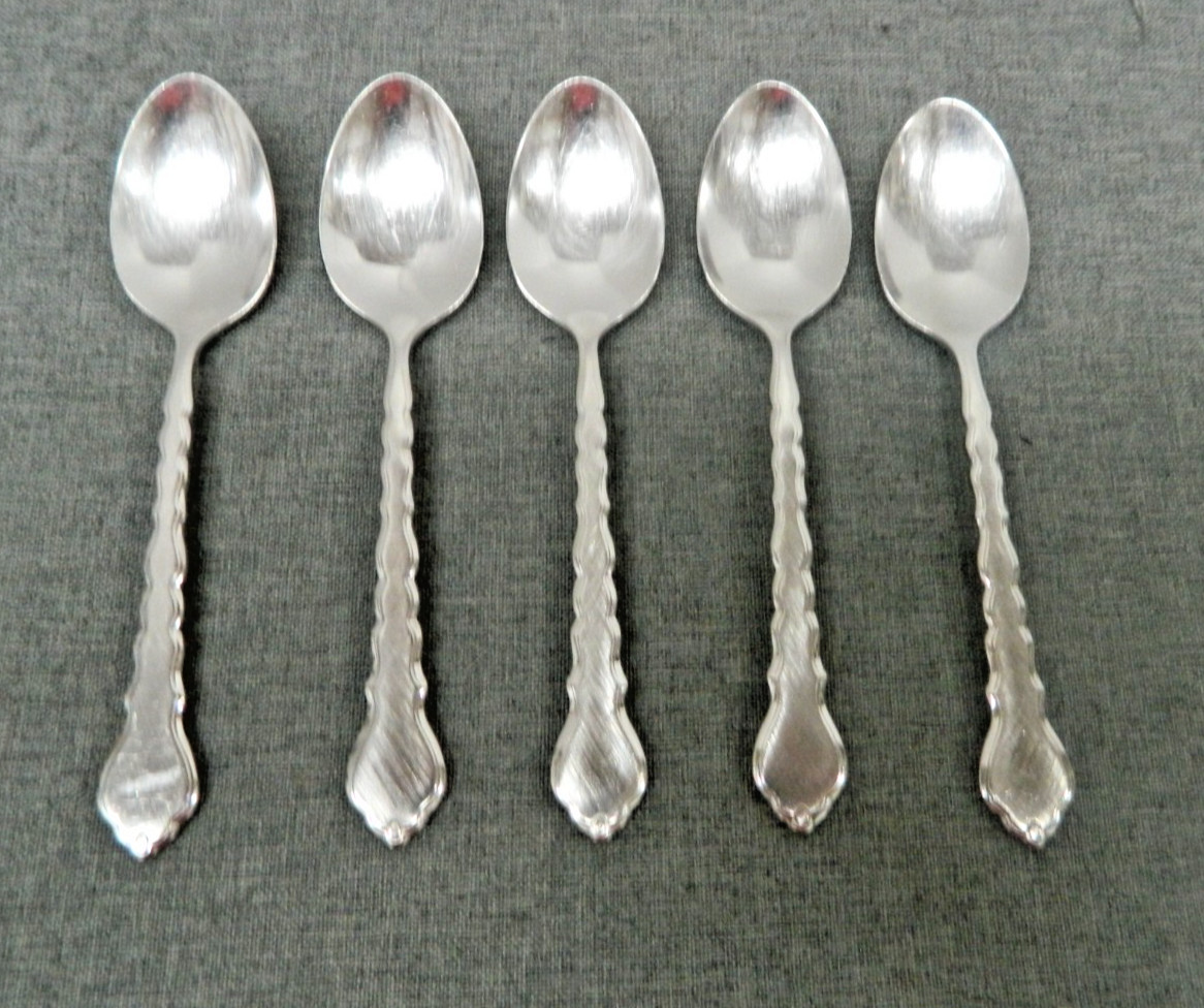 Oneida CELLO Teaspoons LOT 5 Community Stainless 6"