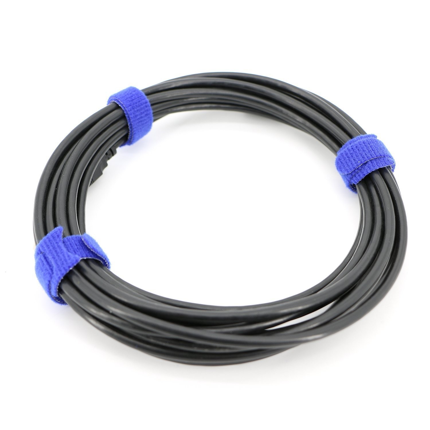 100pcs Reusable Fastening Cable Ties Adjustable Wire Management 8 Inch (Blue)