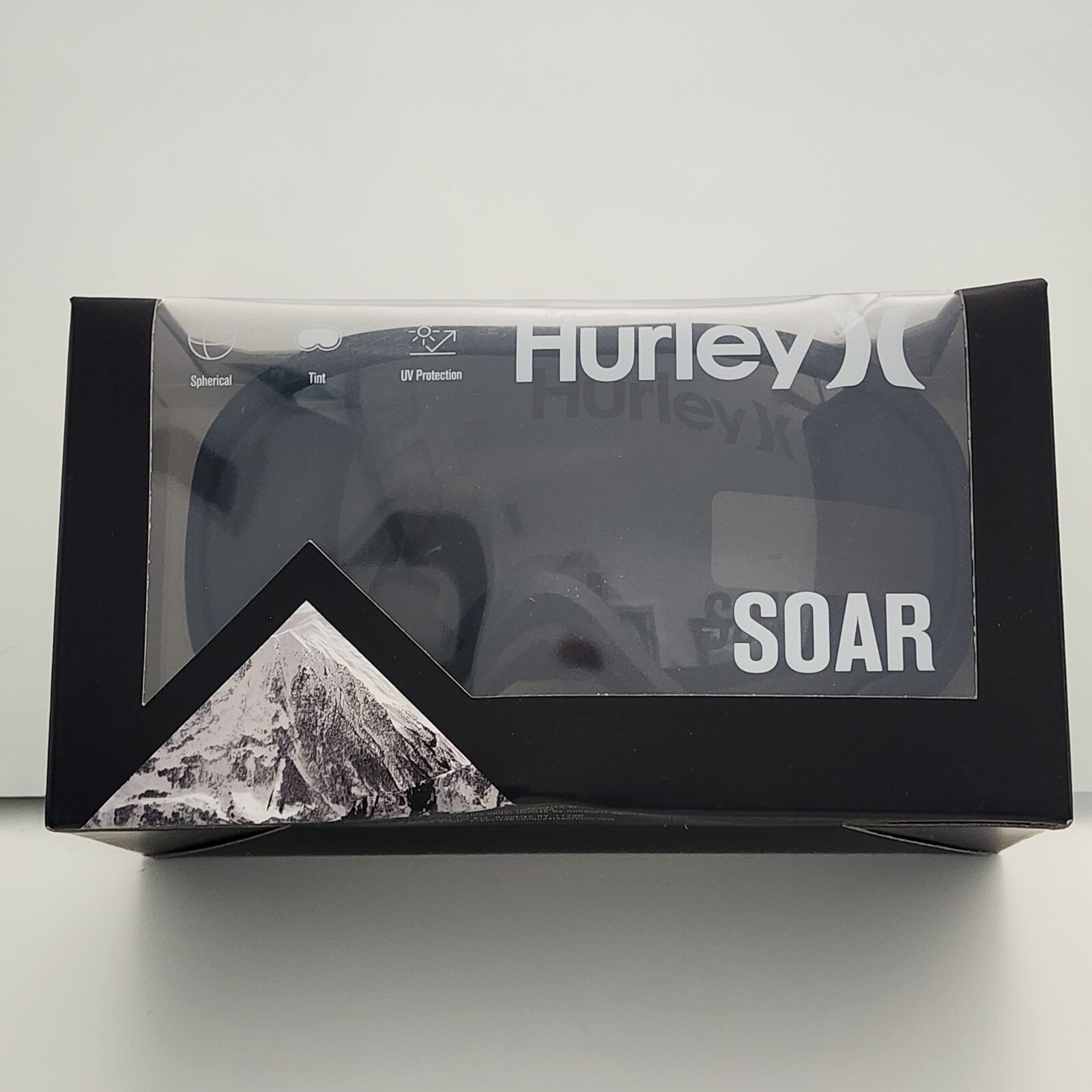 NEW in box Hurley Soar snow ski snowboarding goggles light gray