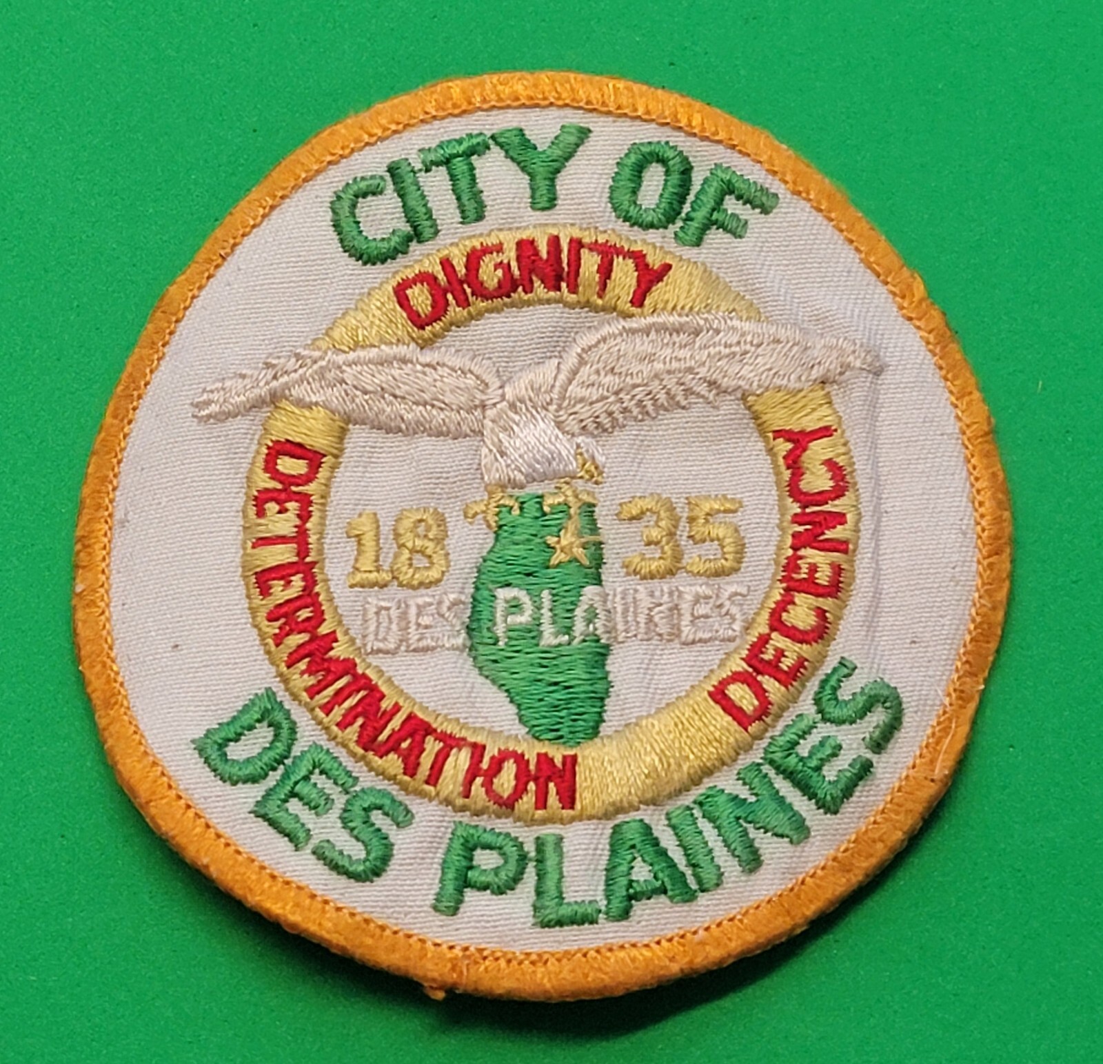 ILLINOIS IL DES PLAINES CITY EMPLOYEE VINTAGE PATCH