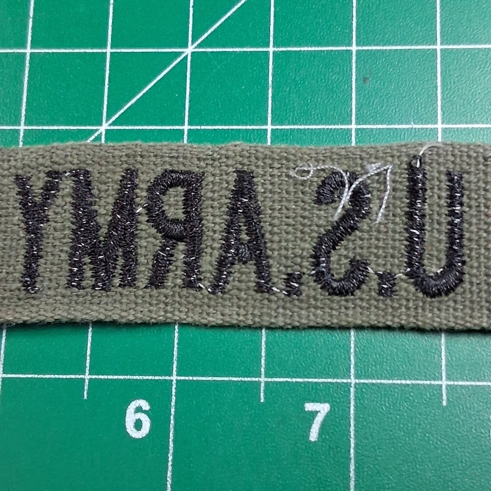 US Army Black Embroidered Tape Military Patch