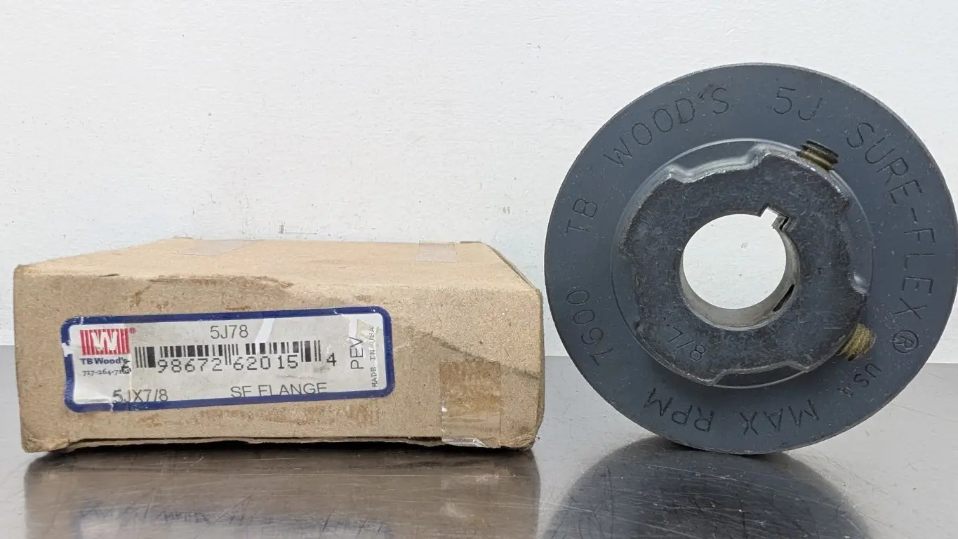 TB Woods 5J78 Sleeve Coupling Flange 5JX7/8 0.8750" ID Size 5