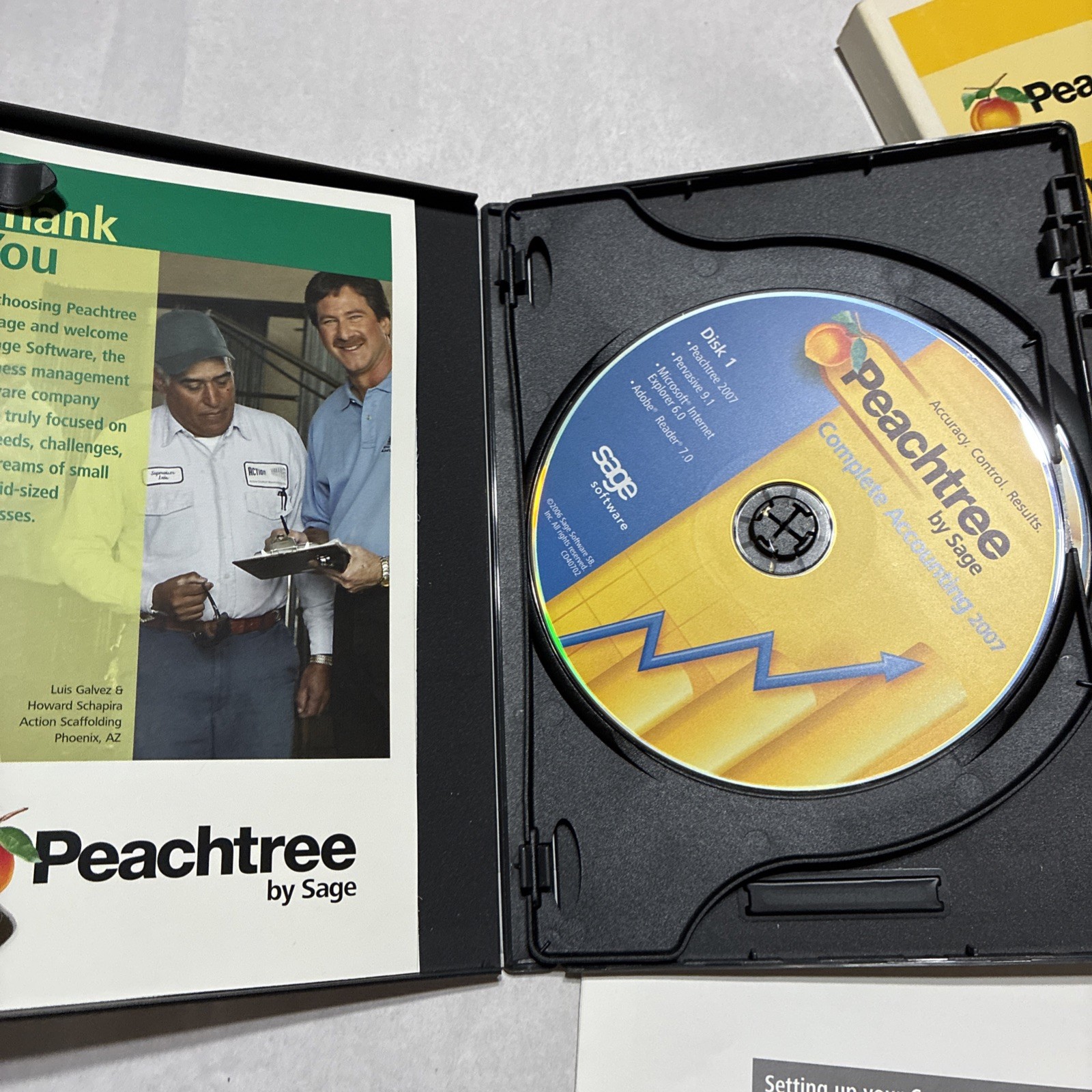 Sage Peachtree Complete Accounting 2007 & ACT Windows Computer Software 90’s