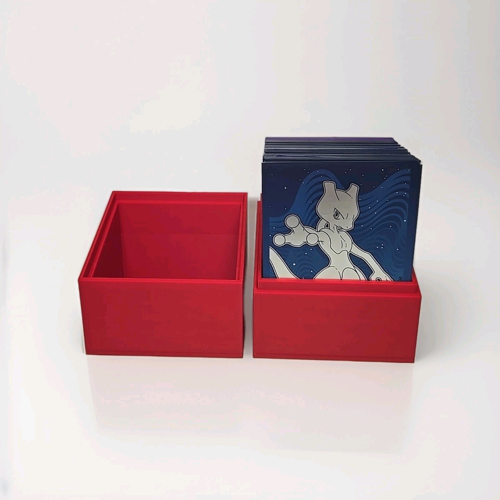 TCG Deck Box 100 Card Capacity - Red