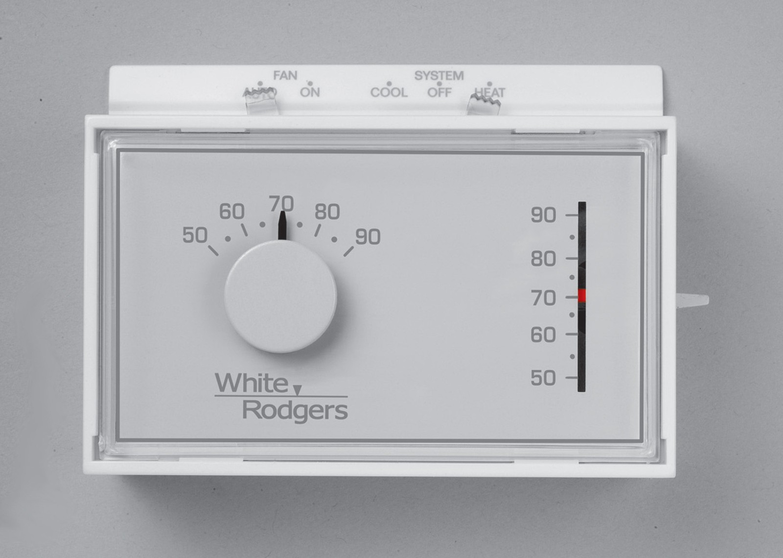 White-Rodgers 1F56N-444 Universal Horizontal Heat/Cool Mechanical Thermostat