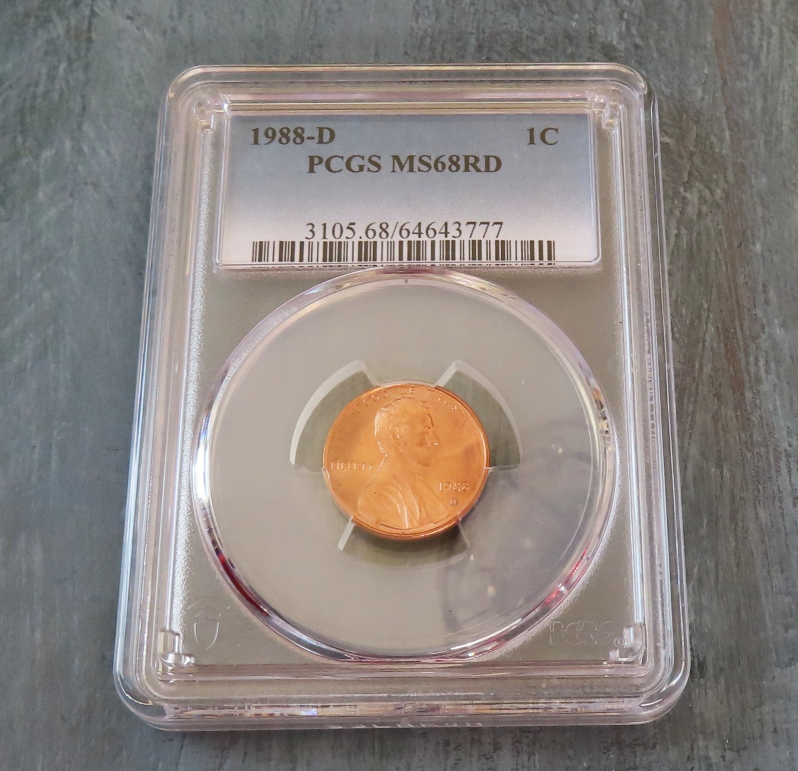 1988-D PCGS MS68RD Lincoln Cent - High Grade PCGS Lincoln Cent Penny
