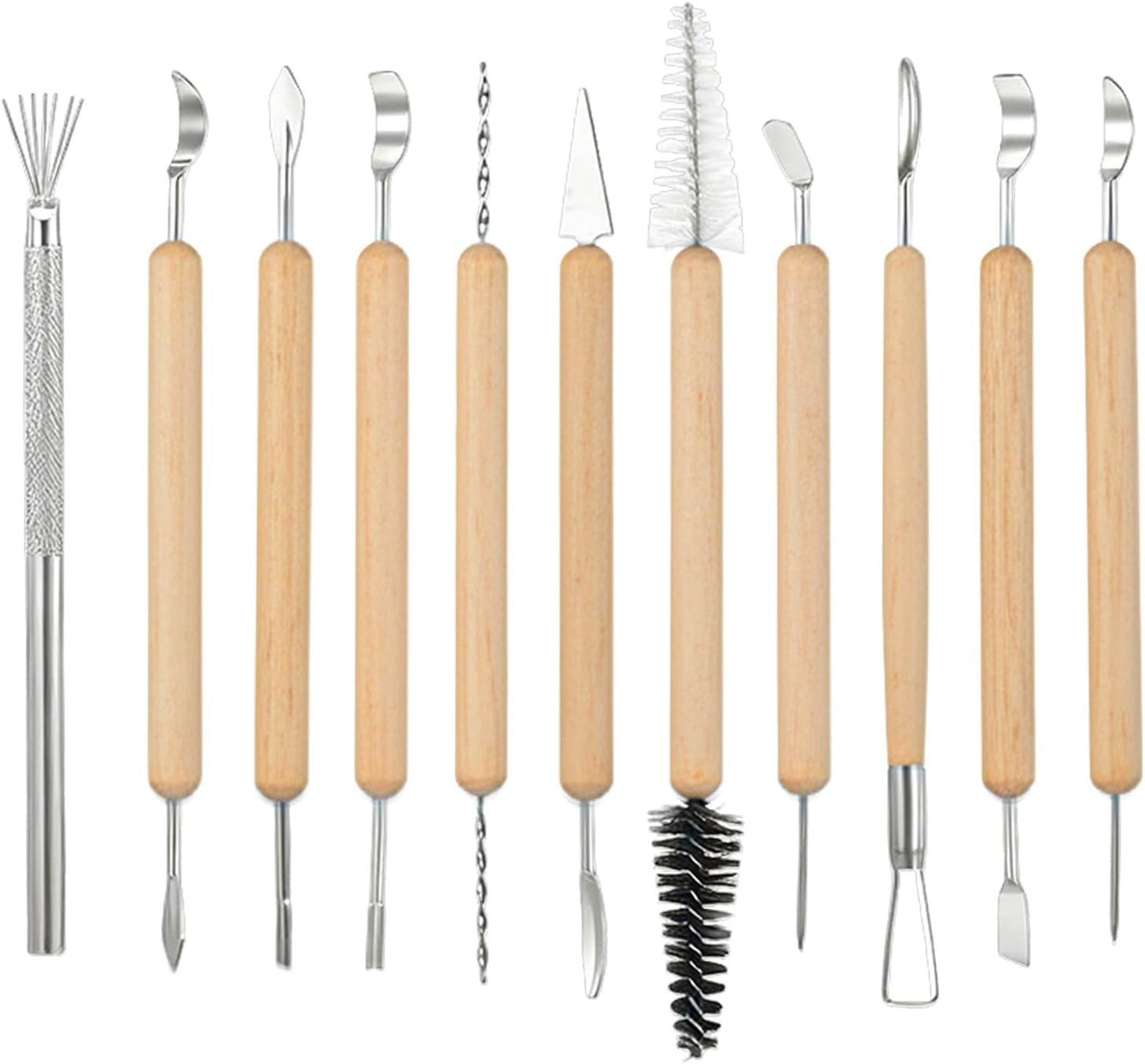 40 Pcs Clay Sculpting Tools Set,Pottery Carving Tool Kit,Clay Modeling Tools for