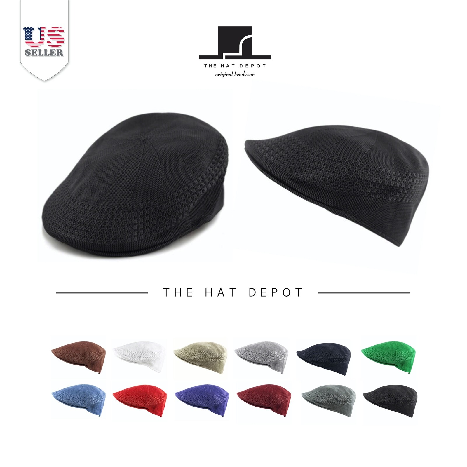 Newsboy Hat - The Hat Depot Classic Mesh Newsboy Ivy Hat